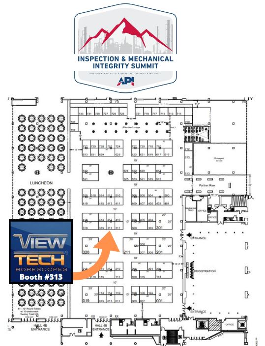 2024 API Inspection & Mechanical Integrity Summit Exhibitor Floor Plan